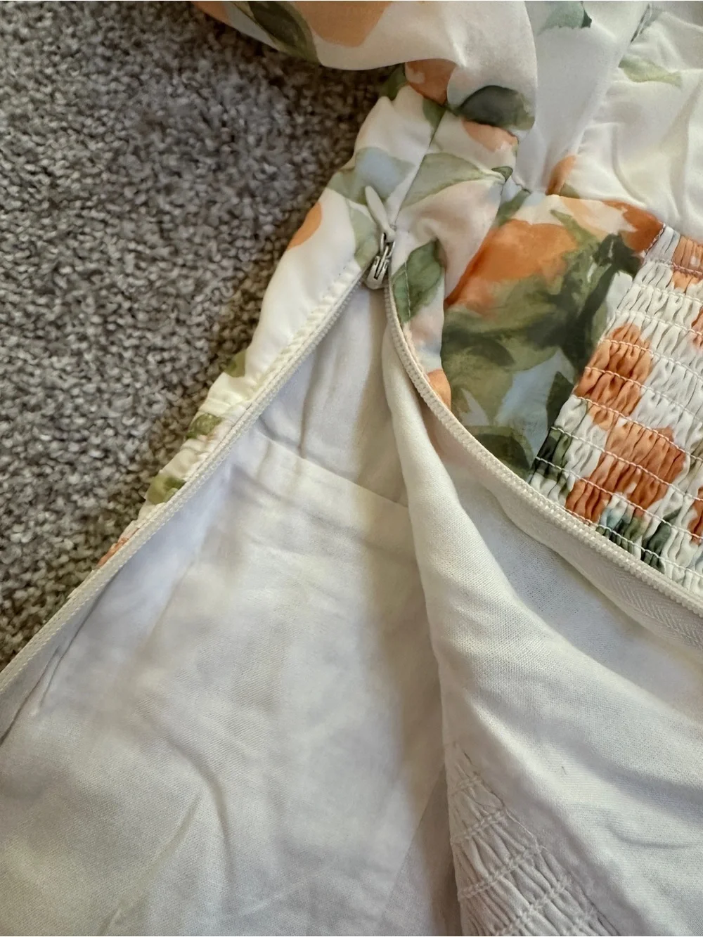 Abercrombie & Fitch sheer ivory